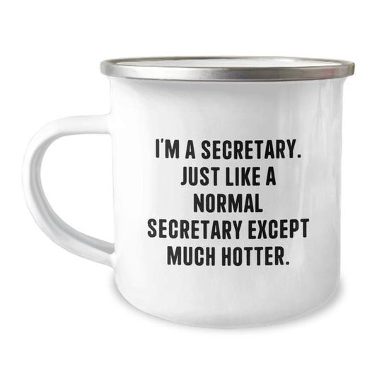 Birthday Gift for Her Secretary Camping Mug Present - Image 1