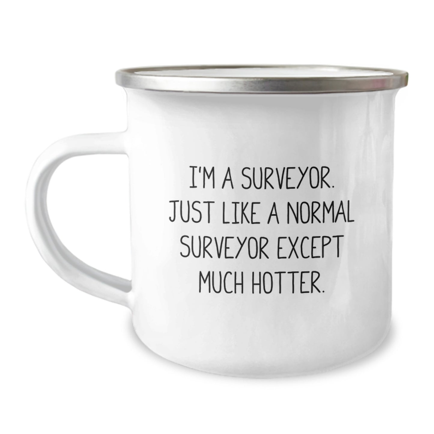 Surveyor Keepsake Camping Mug for Him Birthday Gift Stainless Steel - Image 1