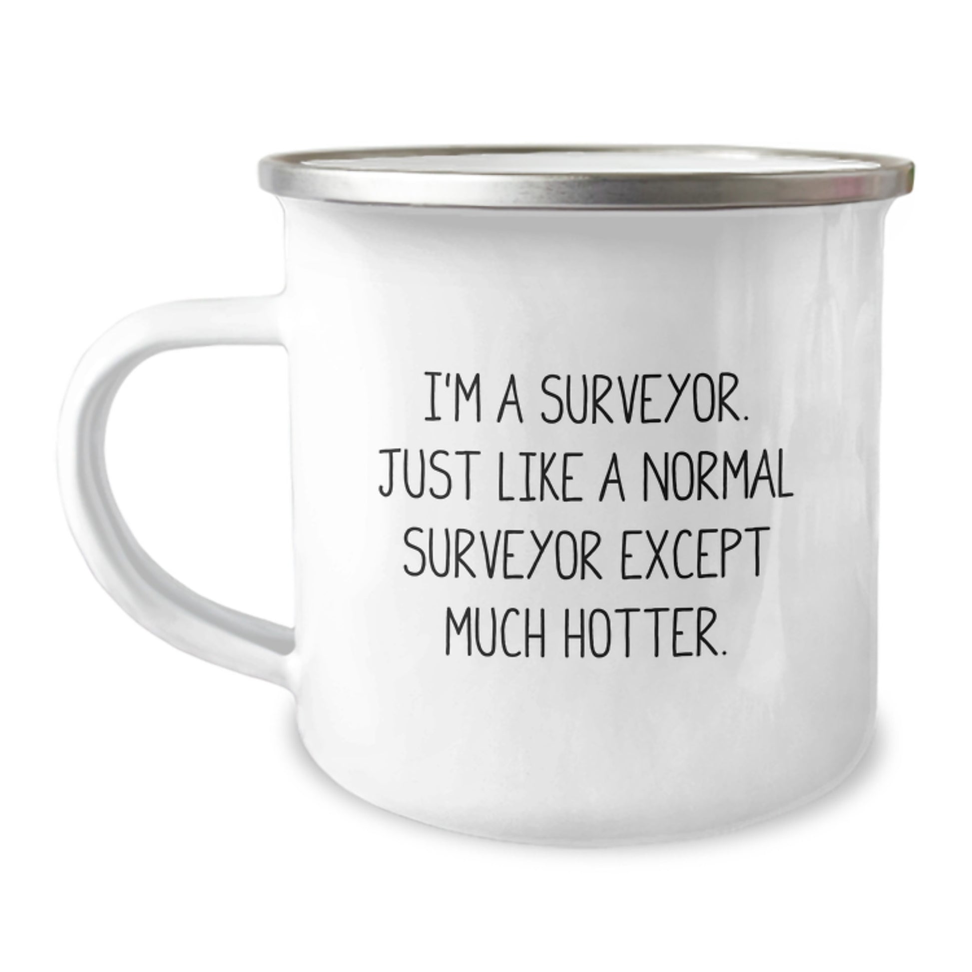 Surveyor Keepsake Camping Mug for Him Birthday Gift Stainless Steel - Image 1