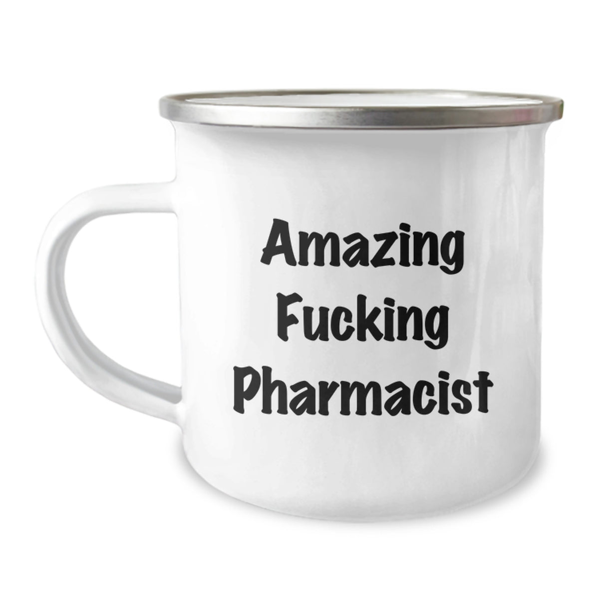 Funny Pharmacist Gifts for Men Birthday Unique Camping Mug - 'Amazing F--king Pharmacist' Quote, Gifts from Friends, Unique Birthday Unique Gifts - Image 1