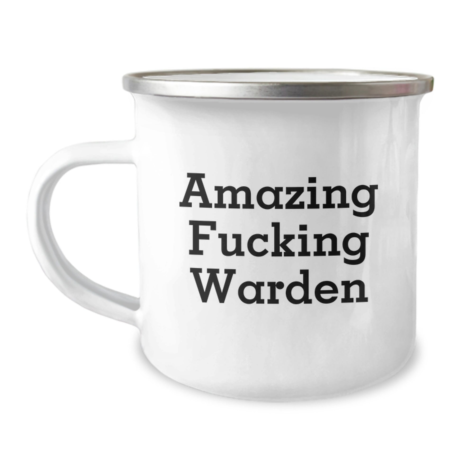 Funny Warden Gifts for Men - Camping Mug with Amazing F--king Warden Quote - Birthday Unique Gifts from Friends - Image 1
