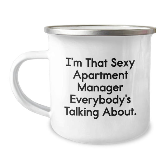 Funny Quotes for Apartment Managers Gifts from Friends Birthday Unique Presents for the Camping Mug Lover - Image 1