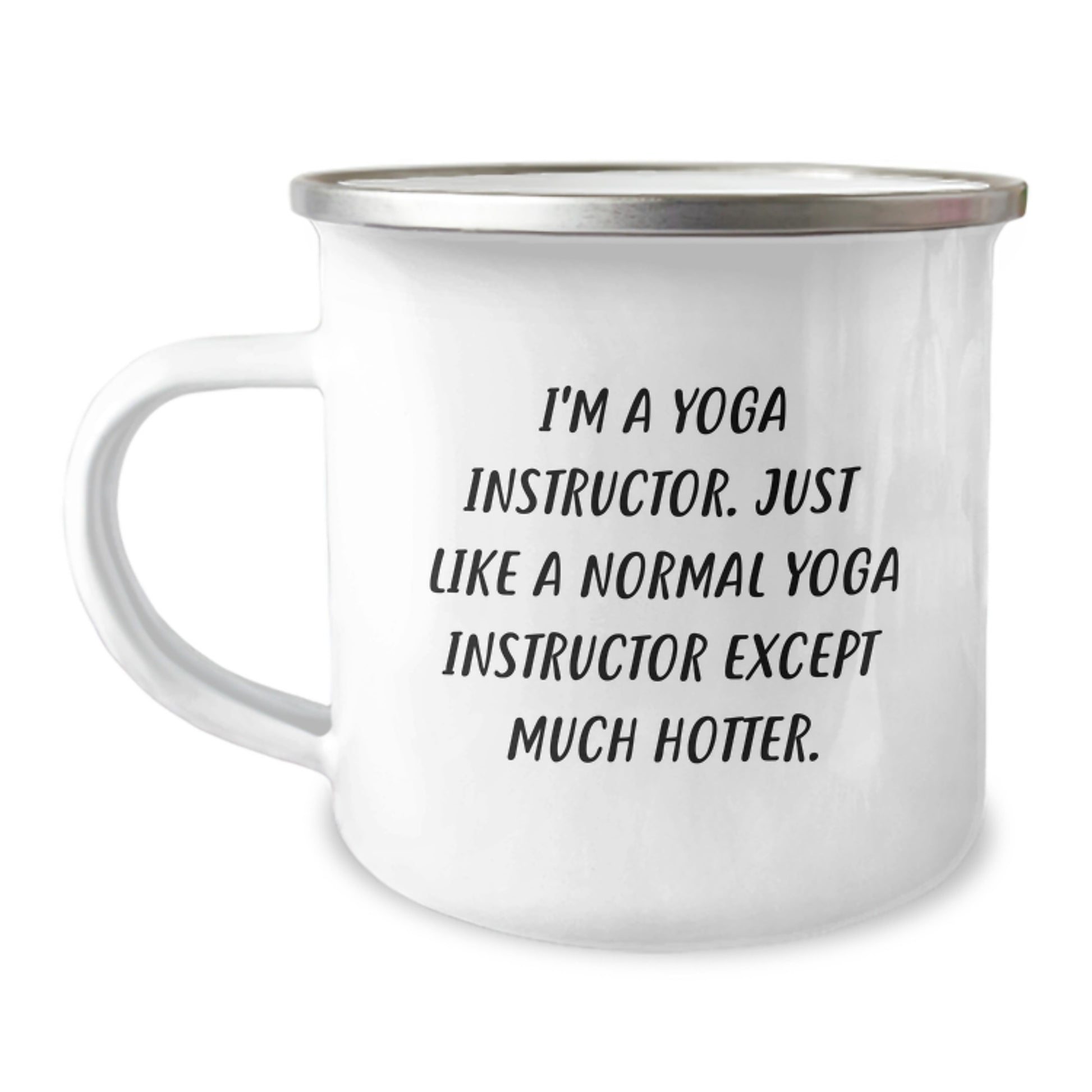 Birthday Gift Keepsake Camping Mug for Her – I'm A Yoga Instructor - Image 1