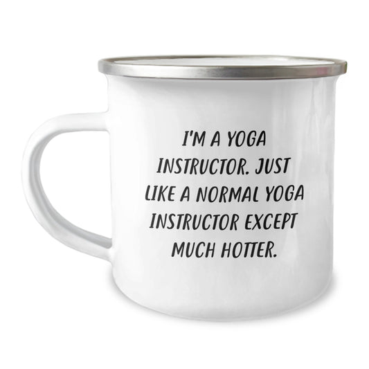 Birthday Gift Keepsake Camping Mug for Her – I'm A Yoga Instructor - Image 1