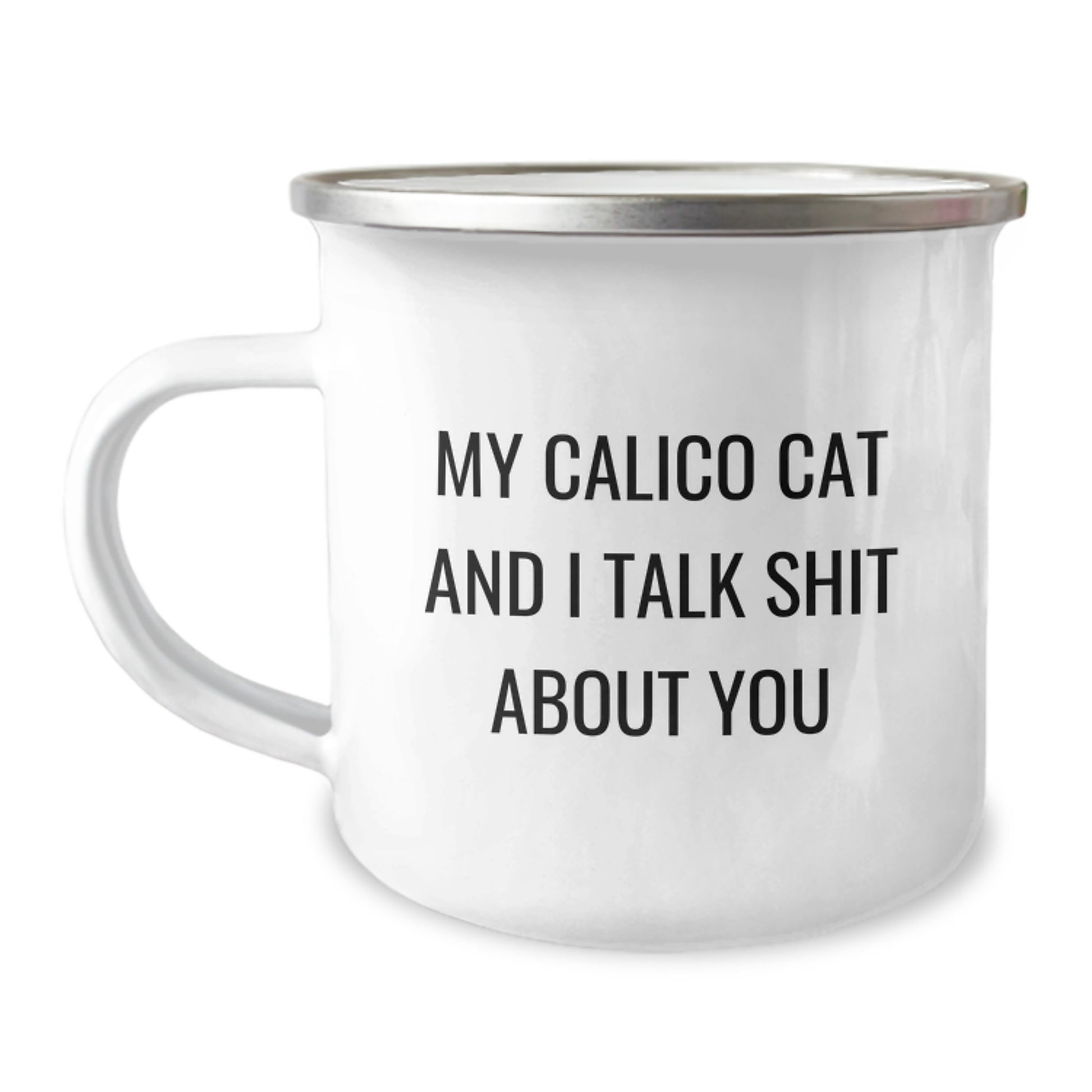 Funny Calico Cat Gifts for Calico Cat Lovers Funny Camping Mug for Graduation Unique Gifts from Family to Friends - Image 1
