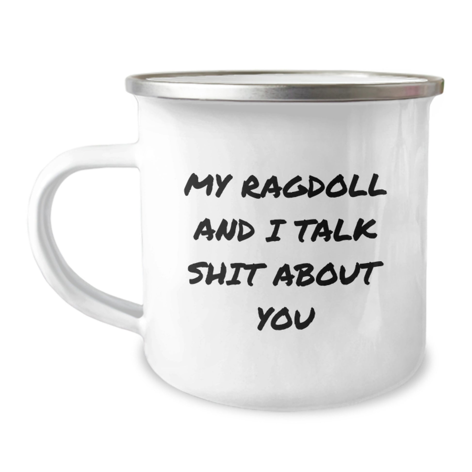 Birthday Gift Ragdoll Cat Camping Mug Present for Her – Keepsake - Image 1