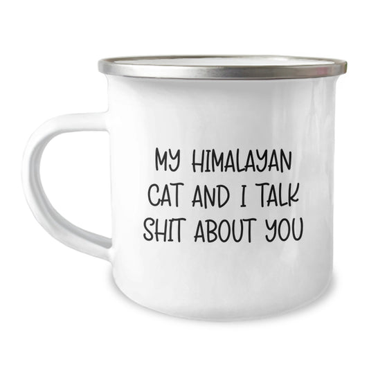 Funny Himalayan Cat Camping Mug Gifts from Family, Friends, Coworkers for Graduation Unique - Image 1