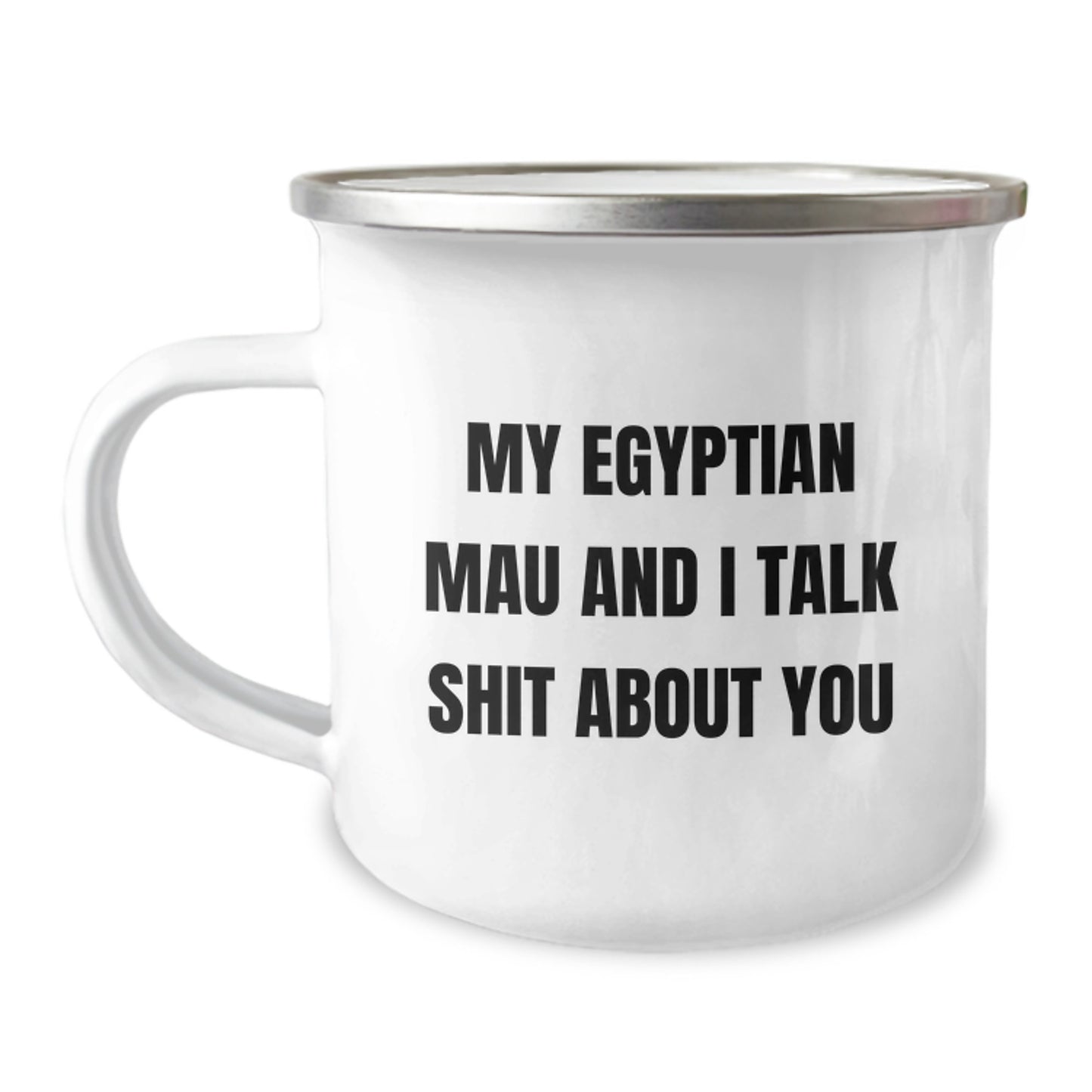 Egyptian Mau Cat Camping Mug Keepsake Birthday Gift Special for Him - Image 1