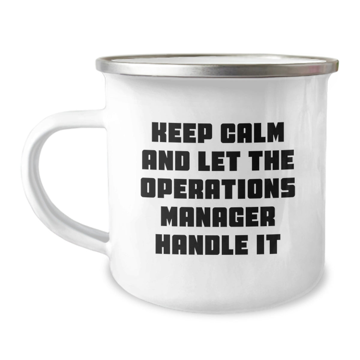 Funny Operations Manager Gifts for Men, Keep Calm and Let Them Handle Camping Mug, Birthday Unique Gifts from Coworkers to Operations Manager - Image 1