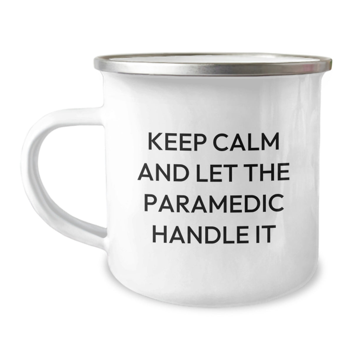 Funny Rescue Worker Gifts for Birthday - Keep Calm And Let The Rescue Worker Handle It - Rescue Worker Camping Mug Gifts from Friends for Him - Image 1