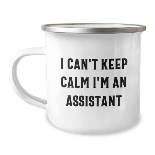 Funny Assistant Gifts for Men, Unique I Can't Keep Calm I'm An Assistant Birthday Mug Gifts from Friends, Coworkers - Image 1