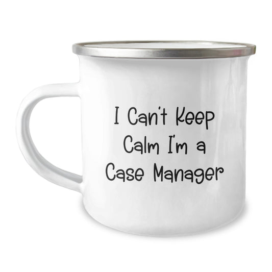 Funny Case Manager Gifts for Him or Her, I 'Can't Keep Calm I'm A Case Manager' Birthday Unique Gifts from Friends, Coworkers or Family - Image 1
