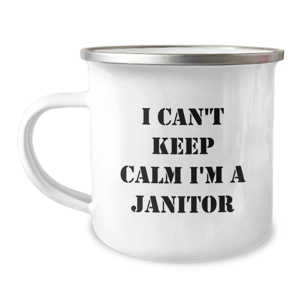 Funny Janitor Gifts, I'm A Janitor Camping Mug for Birthday, Janitor Enthusiast, Funny Mugs from Friends - Image 1