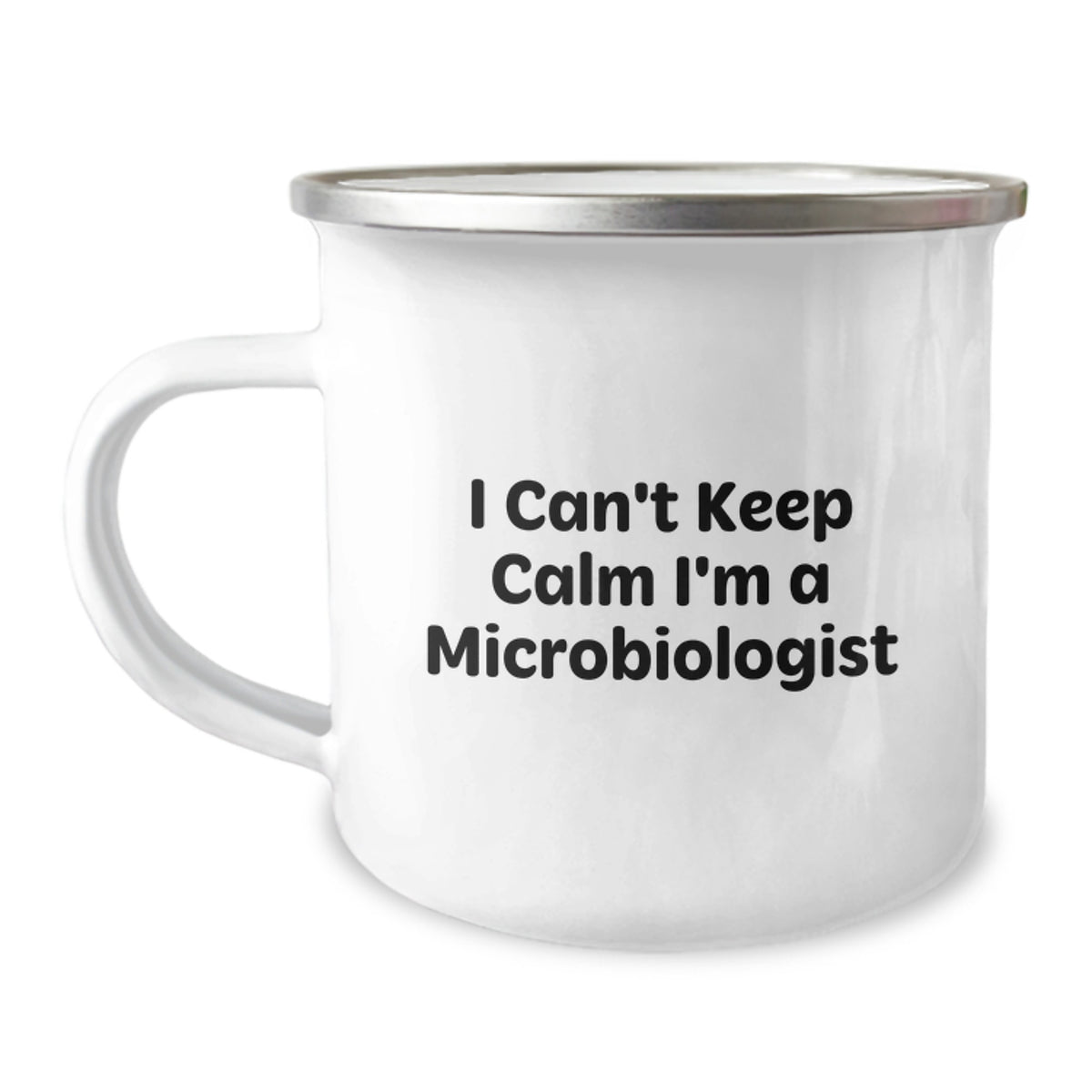Funny Microbiologist Gifts for Him - Birthday Unique Gifts from Friends to Family - 'I Can't Keep Calm I'm A Microbiologist' Camping Mug - Image 1