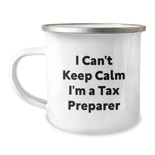 Funny Tax Preparer Gifts for Him, Birthday Unique Gifts from Friends, I'm A Tax Preparer Camping Mug - Image 1