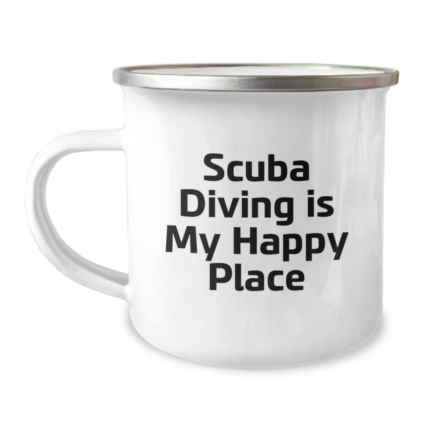 Funny Scuba Diving Gifts for Friends, Family, or Coworkers - Scuba Diving Is My Happy Place, Camping Mug for Graduation Unique Gifts - Image 1