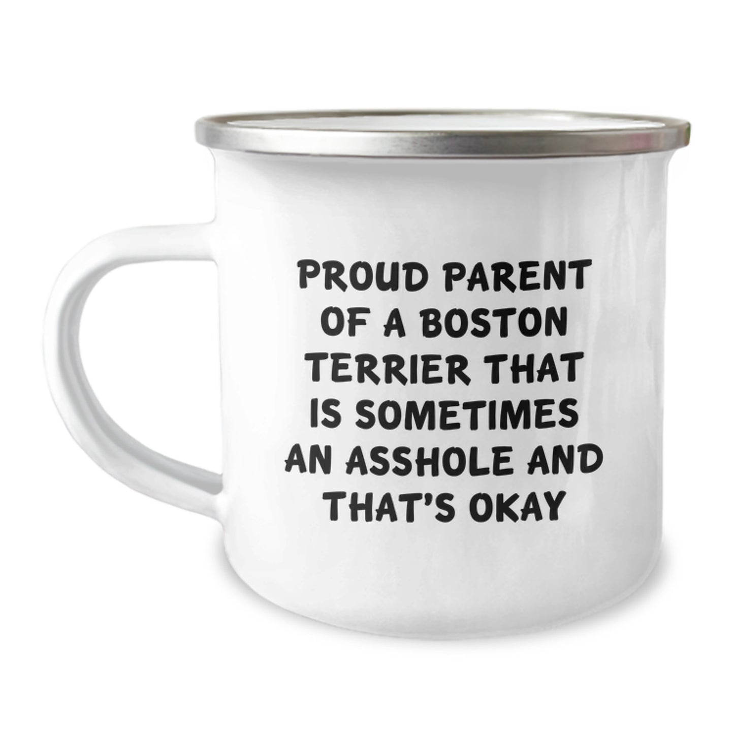 Boston Terrier Camping Mug for Coworkers Idea Birthday Gift - Image 1