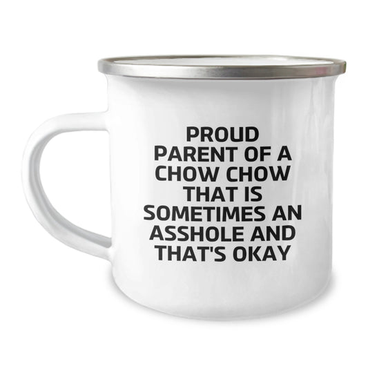 Funny Chow Chow Dog Gifts from Dad for Graduation Unique Gifts - Camping Mug for Chow Chow Dog Lovers - Image 1