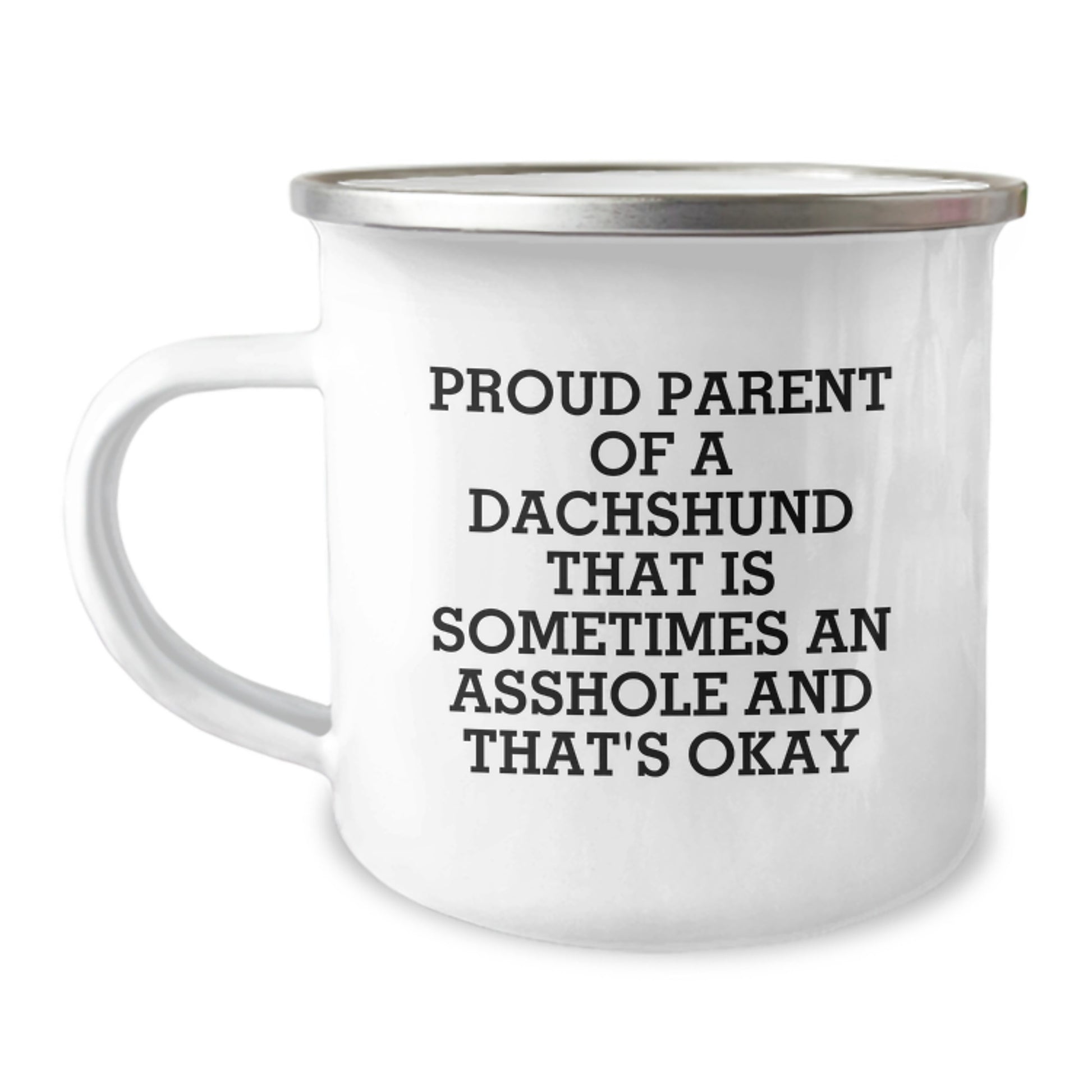 Unique Dachshund Dog Mom Camping Mug for Proud Parents Funny Gifts from Men to Women on Mother's Day - Image 1