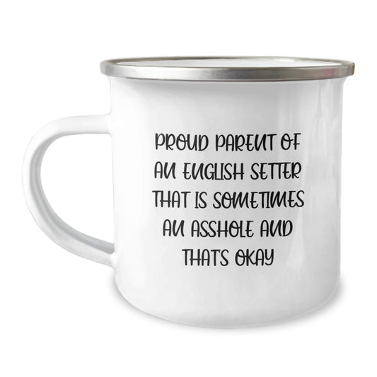 English Setter Keepsake Camping Mug for Him Birthday Gift Proud Parent - Image 1