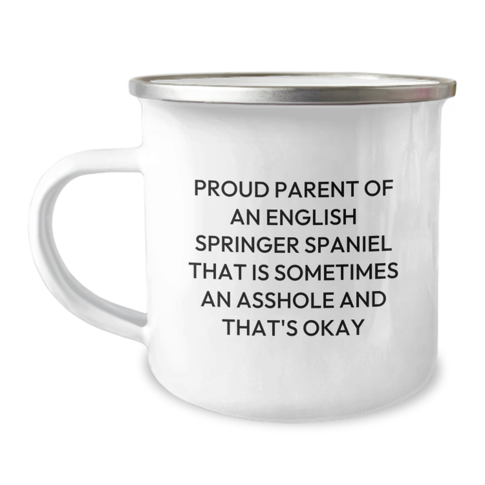 Funny English Springer Spaniel Dog Gifts for Mom - Camping Mug with Proud Parent Quote - Unique Mother's Day Unique Gifts from Family - Image 1