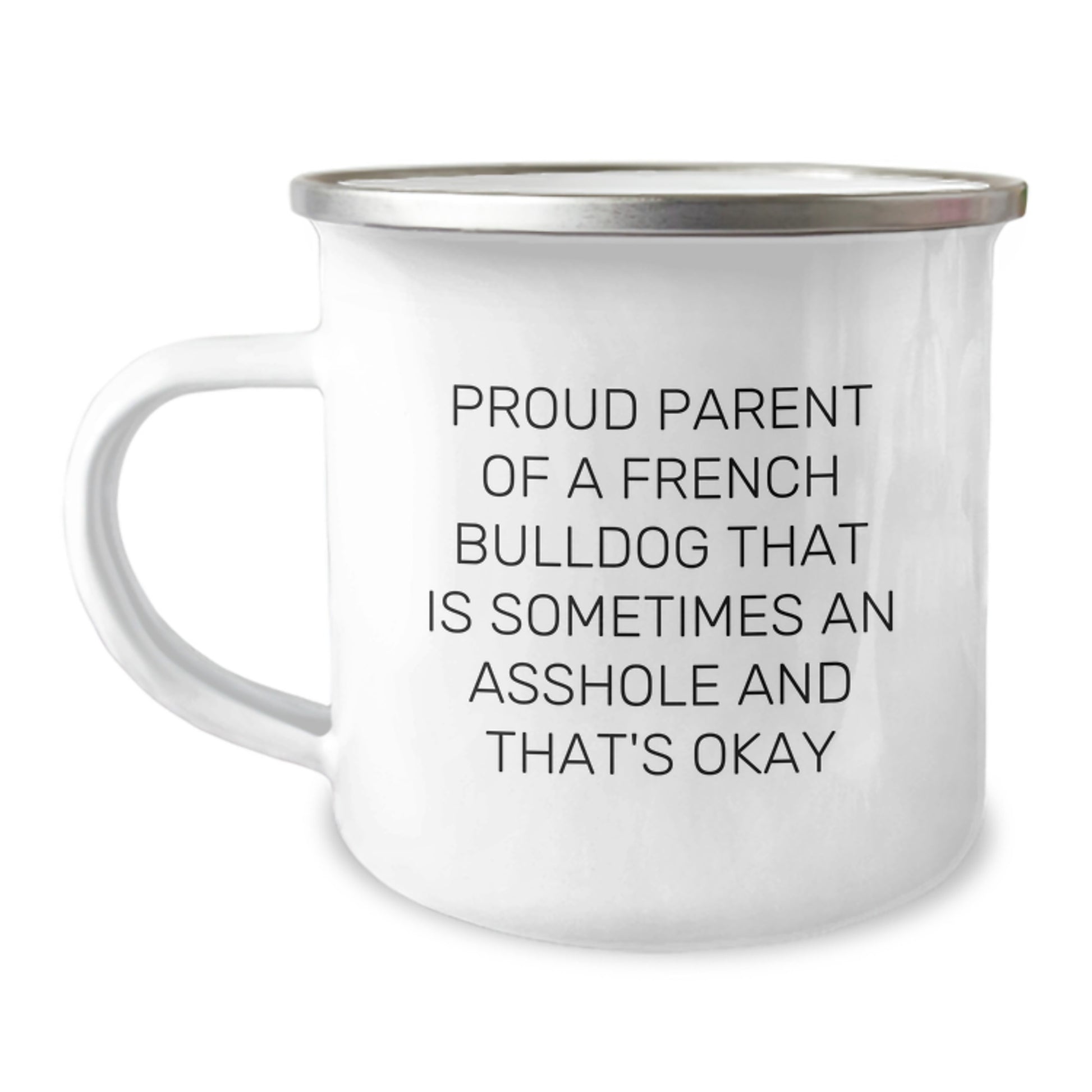 Birthday Gift French Bulldog Camping Mug for Her Present - Image 1