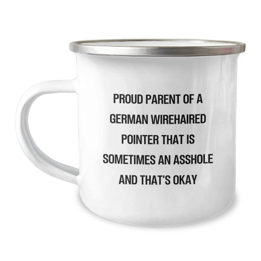 Funny German Wirehaired Pointer Dog Gifts for Mom's Special Day - Gifts from Men to German Wirehaired Pointer Dog Loving Women - Camping Mug - Image 1