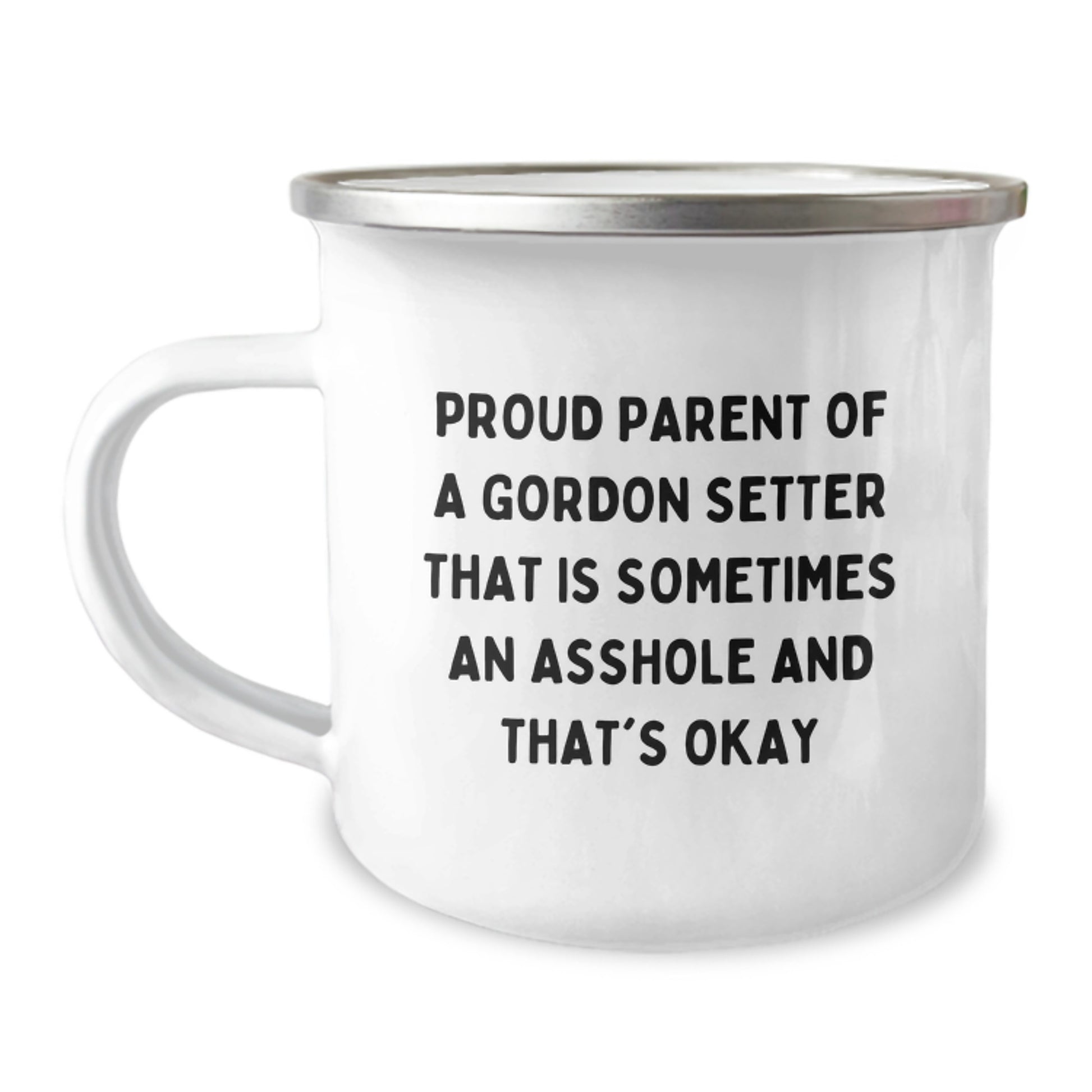 Funny Gordon Setter Dog Parents Camping Mug Gifts from Family for Mom on Mother's Day - Image 1