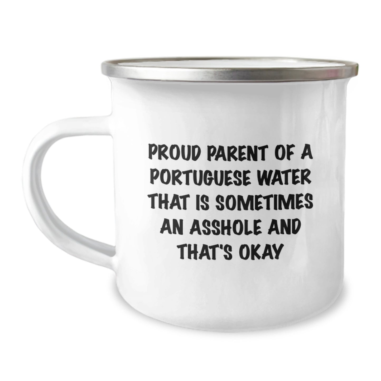 Funny Portuguese Water Dog Gifts for Men from Friends - Proud Parent Mug, Camping Mug, Graduation Unique Gifts for Portuguese Water Dog Owners - Image 1