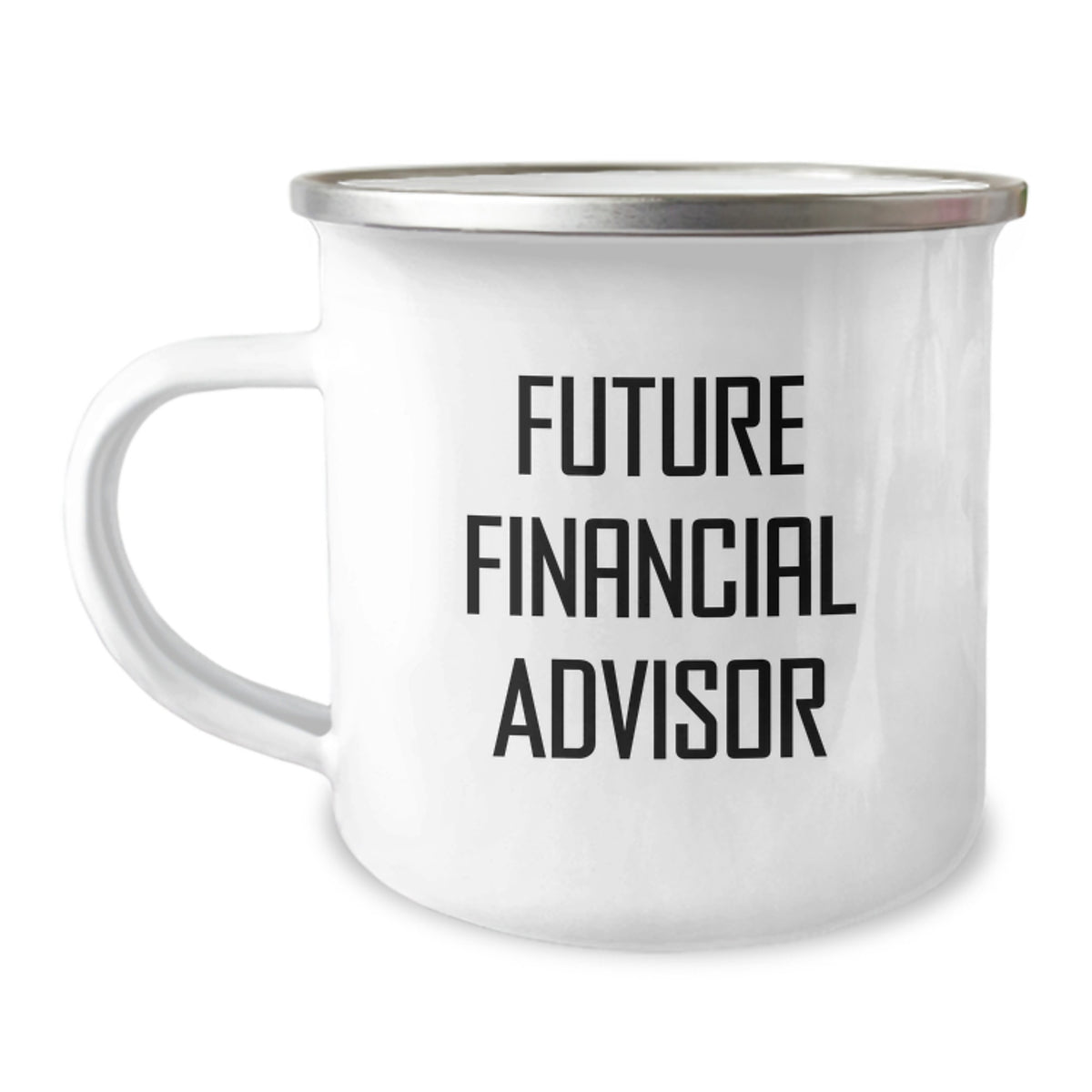 Funny Financial Advisor Gifts for Friends, Birthday Unique Gifts from Men, Inspirational Camping Mug for Financial Advisors with 'Future Financial Advisor' Quote - Image 1