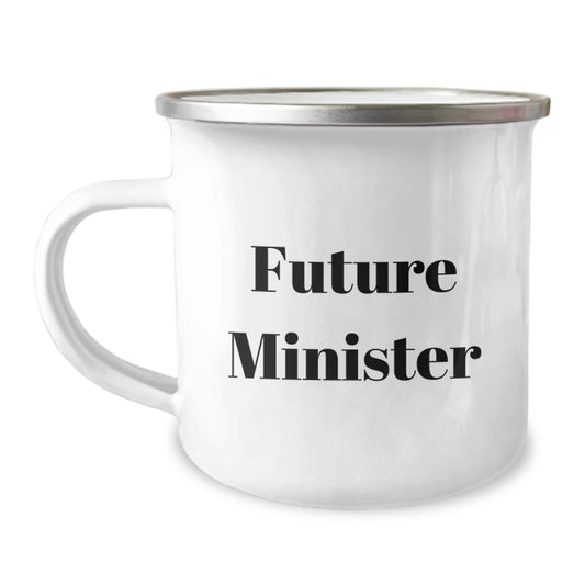 Funny Minister Gifts for Men, Future Minister Birthday Unique Presents from Family, Friends, Coworkers, Stainless Steel Camping Mug with Inspirational Quote - Image 1