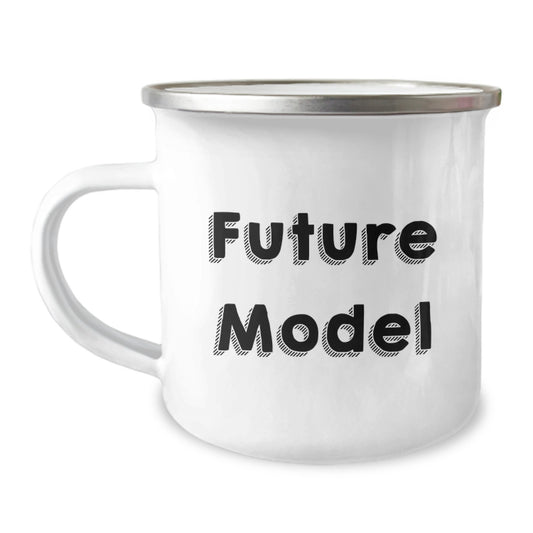 Funny Model Gifts from Friends, Birthday Unique Gifts for Model Enthusiasts, 12 oz Stainless Steel Camping Mug - Image 1