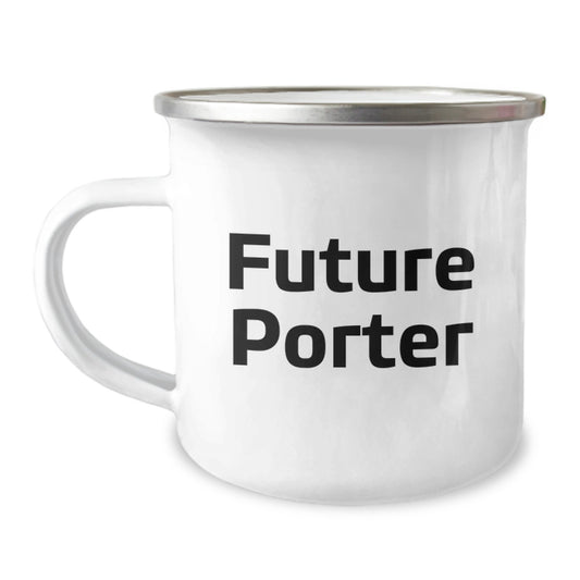 Funny Porter Camping Mug Gifts for Friends Birthday, Funny Quote by Porter, Gifts from Friends to Porter, Portable Camping Mug for Porter - Image 1