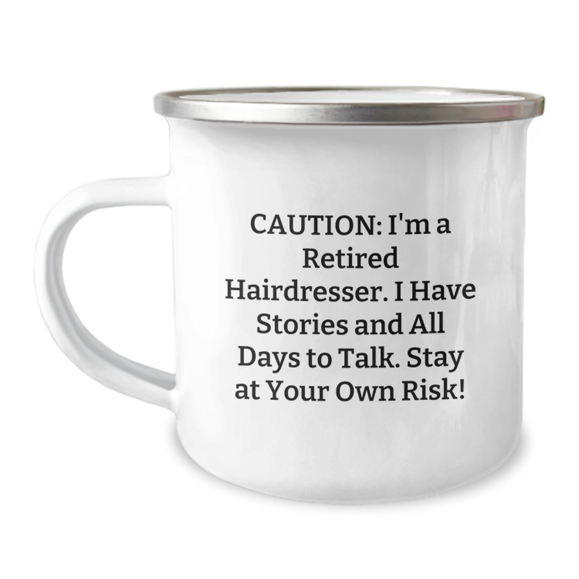 Funny Hairdresser Gifts from Friends, Birthday Unique Gifts for Hairdresser, Camping Mug - Image 1