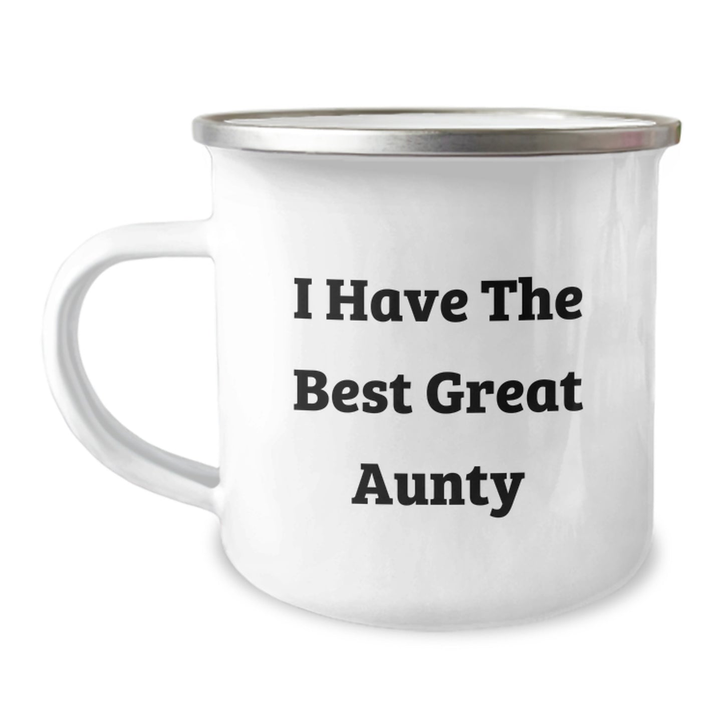 Aunty Gifts from Men, Funny Quote 'I Have The Best Great Aunty' Graduation Unique Gifts for Aunty Camping Mug - Image 1