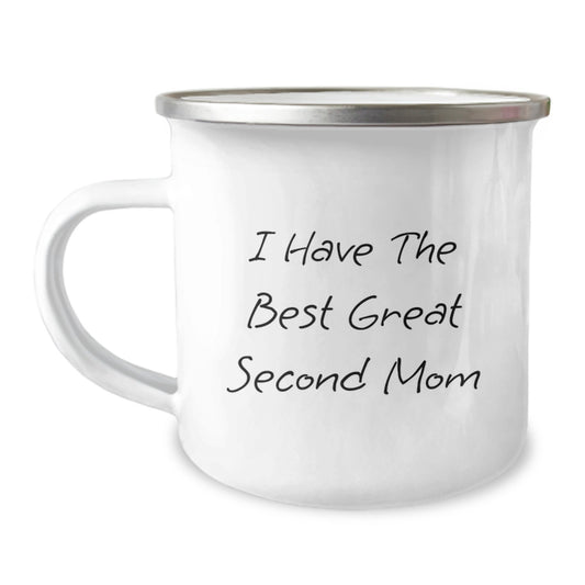 Novelty Second Mom Camping Mug Birthday Gift for Grandma Warm - Image 1