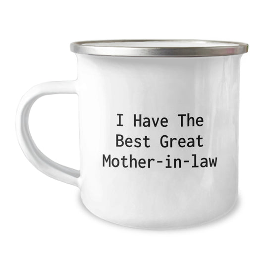 Mother-in-law Gift - Keepsake Camping Mug with Positive Saying - Image 1
