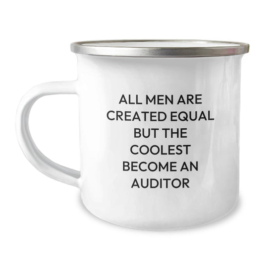 Birthday Gift for Auditor Camping Mug – The Coolest Become An Auditor - Image 1