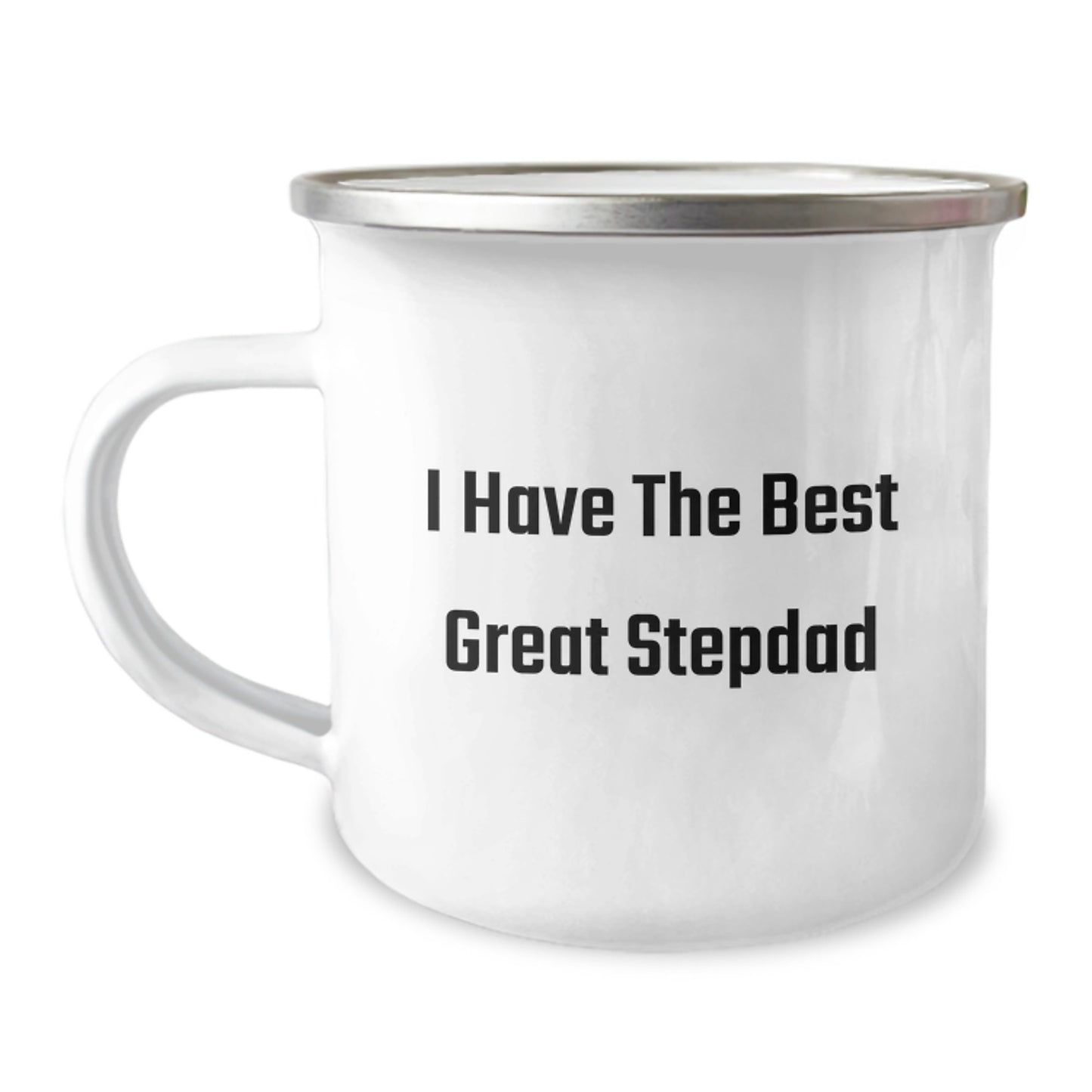 Funny Stepdad Gifts from Men, Great Stepdad Camping Mug I Have The Best, Perfect Graduation Unique Gifts for Stepdads - Image 1