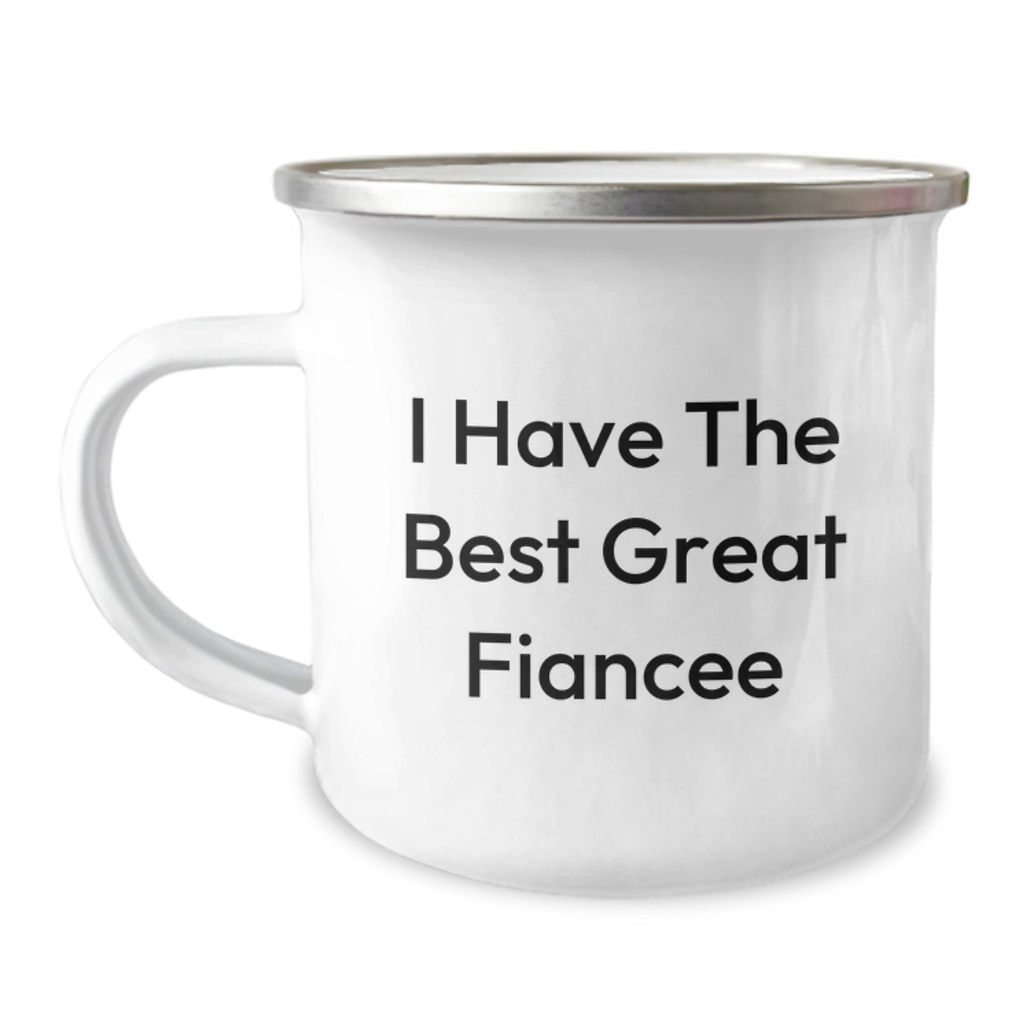 Funny Fiancee Gifts for Her, Great Camping Mug with Inspirational Quote from Sweetheart - Gifts from Men to Women on Graduation Day - Image 1