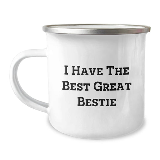 Unique Funny Bestie Gifts for Bestie, Custom Camping Mug, I Have The Best Great Bestie Inspirational Graduation Unique Gifts from Friends - Image 1