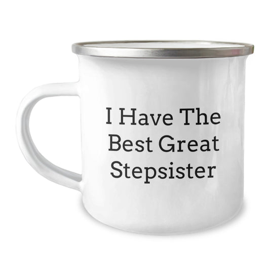 Stepsister Keepsake Camping Mug With Quote for Him Birthday Gift - Image 1