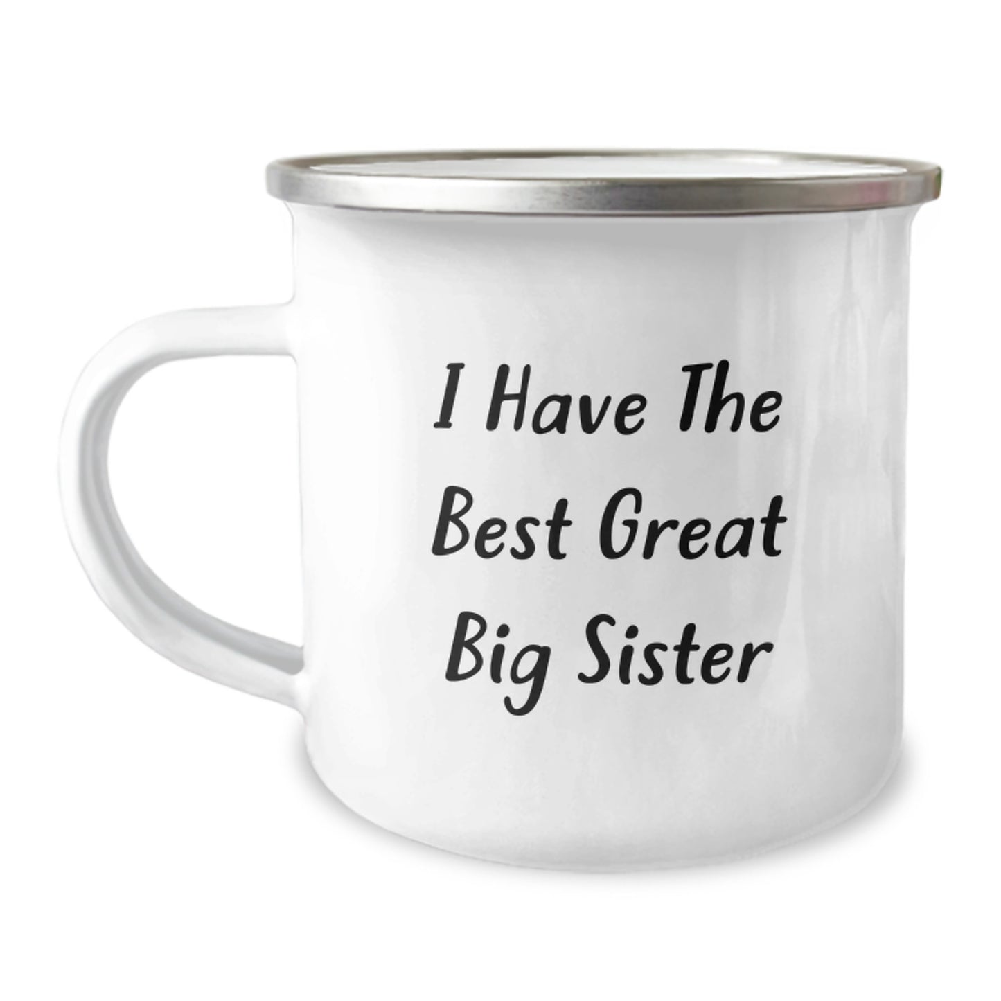 Funny Big Sister Gifts from Family - Inspirational Camping Mug for Graduation - 'I Have The Best Great Big Sister' Quote - Image 1