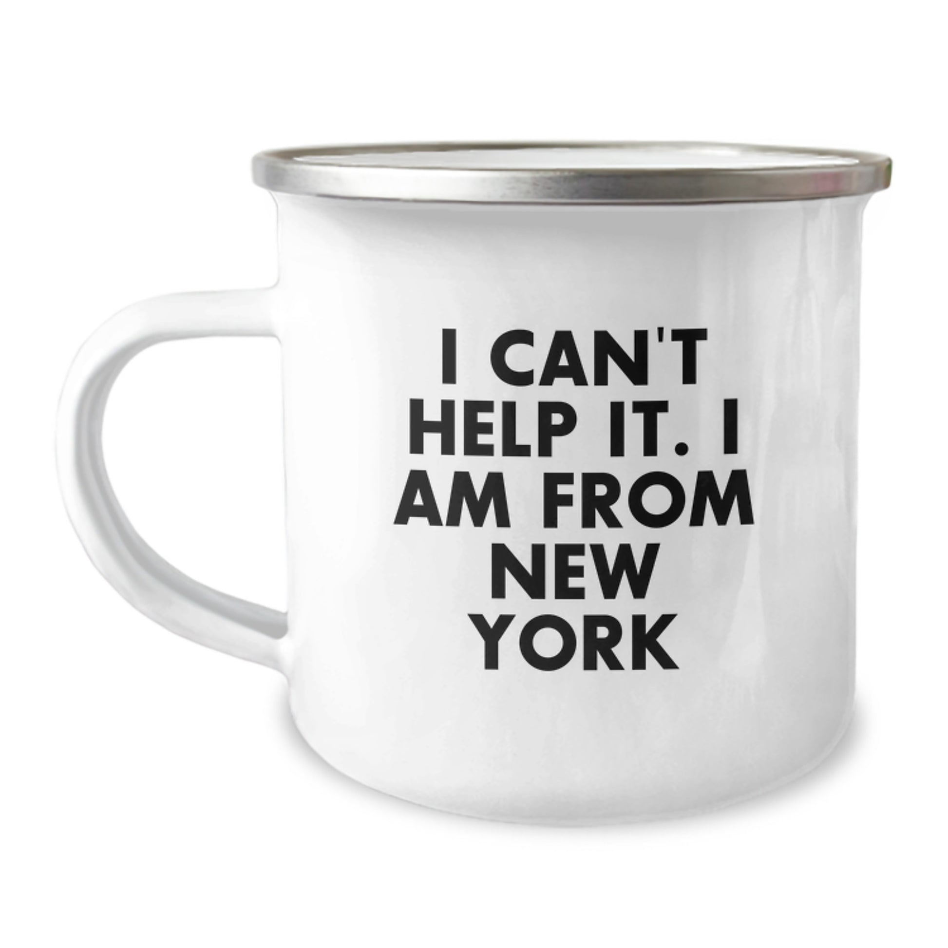 New York Inspiration Gifts from Friends for Graduation Unique New York Camping Mug Funny Quote - Image 1