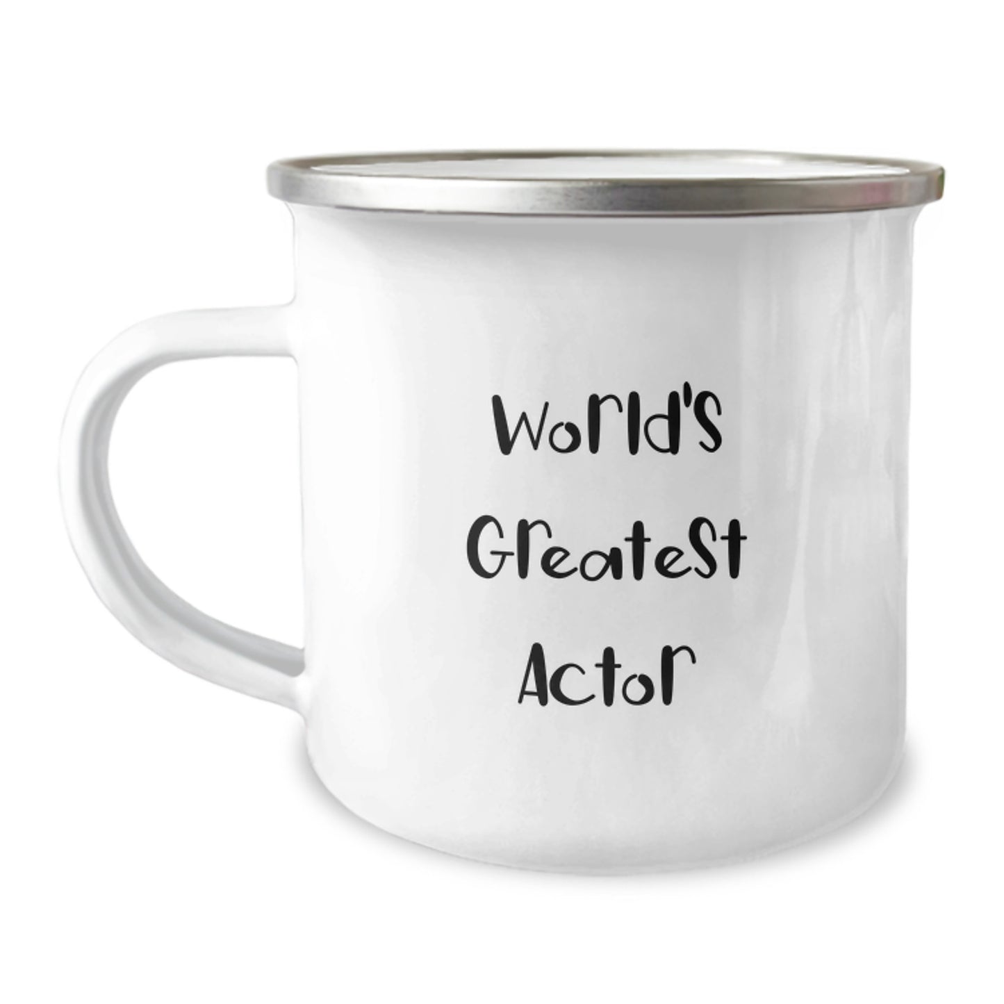 Him Keepsake Birthday Gift World's Greatest Actor Camping Mug 12oz - Image 1