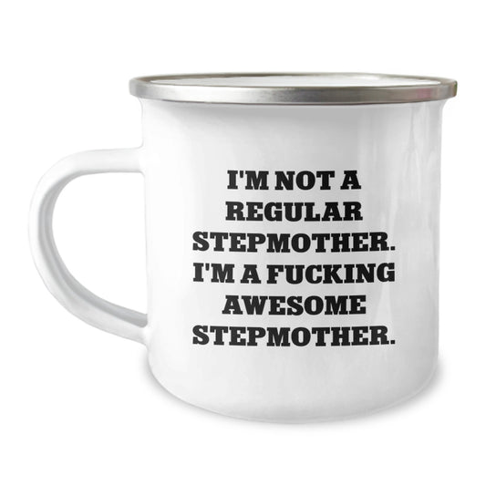 Funny Stepmother Camping Mug Gifts from Men for Stepmother Awesome Birthday Unique Gifts - Image 1