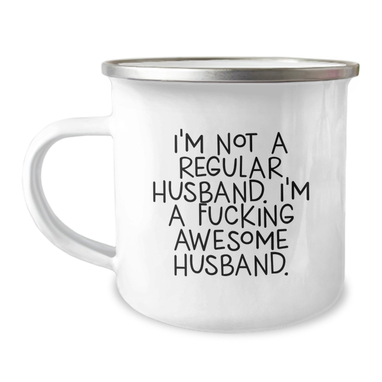 Funny Husband Gifts from Men for Husband - I'm Not A Regular Husband Camping Mug - Unique Graduation Gifts for Men - Image 1