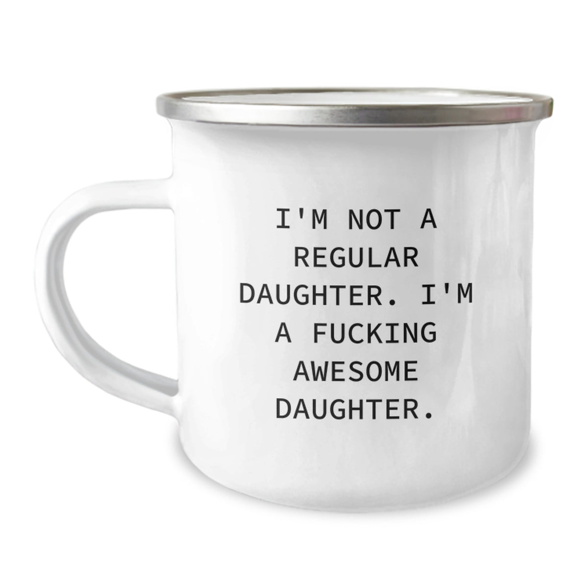 Funny Gifts for Daughter, Daughter Birthday Unique Gifts from Mom, Funny Camping Mug with Inspirational Quote - Image 1