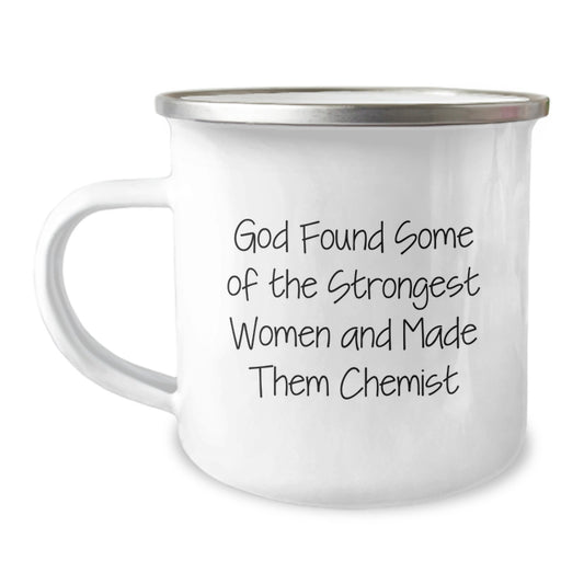 Chemist Strong Women Gifts from Friends to Graduation Unique Mugs - Funny Quote Camping Mug for Women Chemists - Image 1