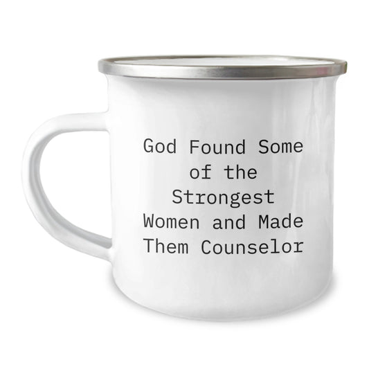 Funny Inspirational Counselor Gifts from Women - Camping Mug for Counselor on Birthday Unique Gifts - Image 1
